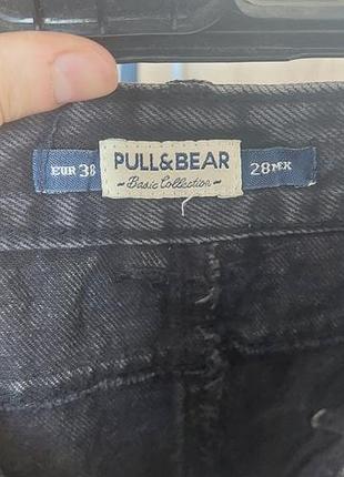 Чорна  джинсова міні-спідниця (pull&bear) 4