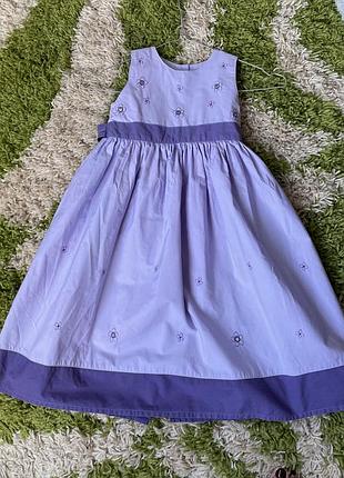 Ошатна сукня next lilac embroidered dress 3 роки