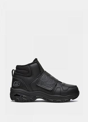 Черевички з утепленням skechers dlites series 660051l bbk1 kk2795 розміри 27,5-33 оригінал