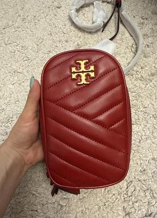 Crossbody tory burch шкіряна червона сумка