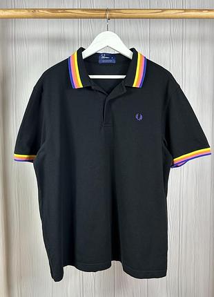 Fred perry rainbow поло з красивим дизайном розмір xl оригінал