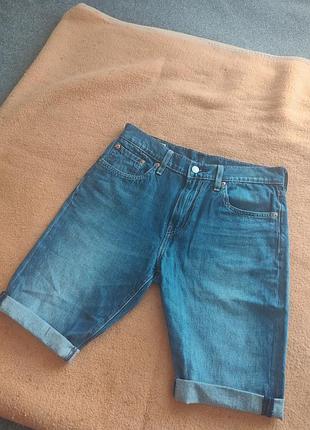 Джинсовые шорты levi's 512 (w30 l32)