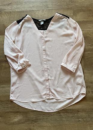 Блуза h&m, колір пудра