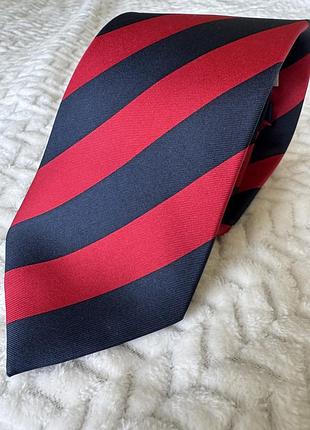Шовкова чоловіча краватка в смужку tie rack london (100% шовк)