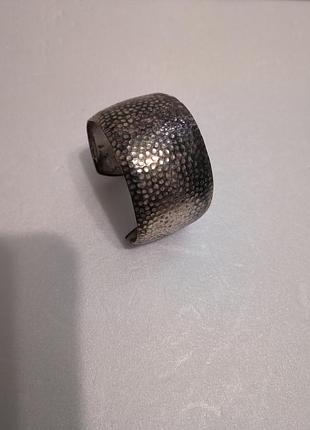 Жесткий браслет.серебрение. vintage.