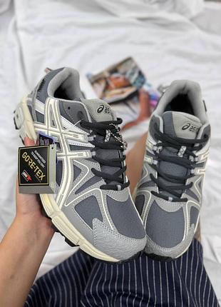 Термо кросівки asics gel-kahana 8  beige grey gore-tex