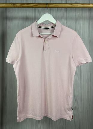 Boss pallas pink поло в красивому рожевому кольорі розмір м