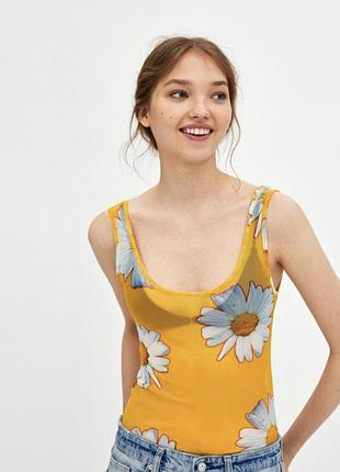 Боди женский сетка zara размер м