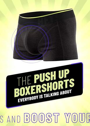 Дорожные спортивные боксеры мужские трусы push up бренда hey! boxer трусы бандаж