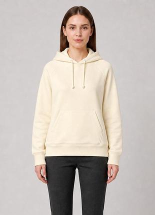 Худи женское теплое молочного цвета, 2xl
