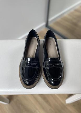 Лофери туфлі clarks чорні, 39 розмір