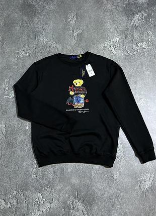Світшот polo ralph lauren bear 2xl розмір новий чорний чоловічий