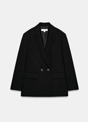 Чорний жіночий піджак zara