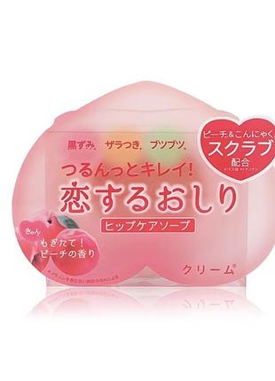Японське відбілююче мило-скраб для сідниць та стегон pelican koi suru oshiri hip care soap (80 г)
