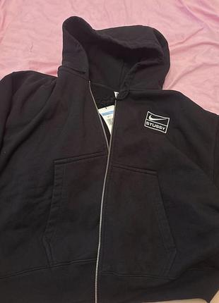 Толстовка зіпка nike stüssy fleece черная fj9175-010 5