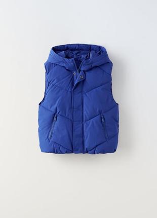 Теплтй демісезонний жилет zara p. 140 ( 9-10)