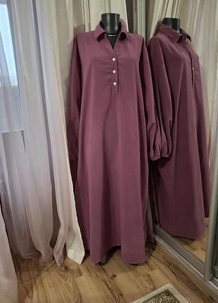 Комфортное с карманами платье 👗 большого размера