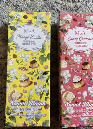Парфумований спрей для тіла mango vanilla та candy gardenia