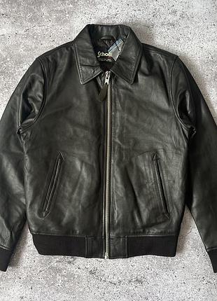 Нова шкіряна куртка бомбер schott nyc lc detroit lambskin leather jacket