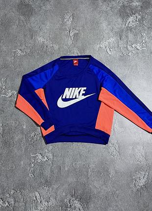 Світшот nike xs oversize розмір оригінал синій кофта жіноча