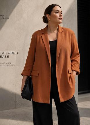 Подовжений жакет primark теракотовий | eur 48 | oversize