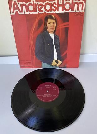 Andreas holm — оригінальна вінілова платівка amiga, ндр, 1975 рік. schlager / естрадна музика.