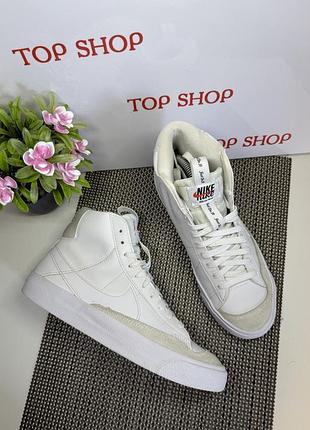 Оригінальні кросівки високі хайтопи nike blazer