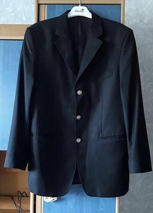 Тонкий статусный брендовый жакет из шерсти, премиум класса 48-50-52, pierre cardin