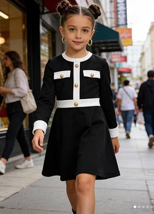 Школьное платье на девочку 7-8 лет