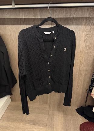 Кардиган чорний u. s. polo ralph lauren