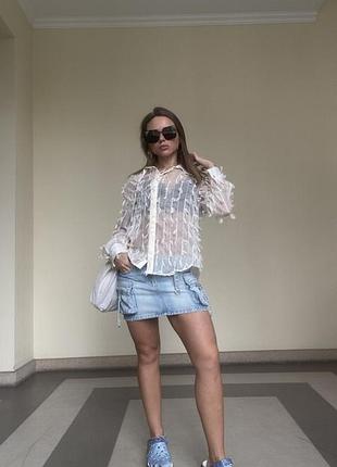 Рабашка на півпрозора zara s розмір