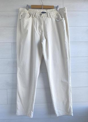 Джинси молочні мом eur 48 - 50 р. uk 20 - 22 р. ulla popken батал/mom/стрейчеві