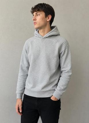 Чоловічий світшот h&m сірий з високим коміром s
