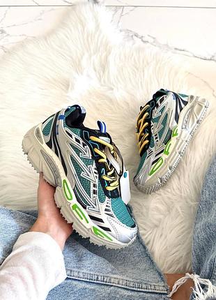 Кросівки off-white be right back paris green white   арт 16030