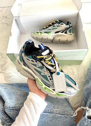 Кроссовки off-white be right back paris green white арт 16030