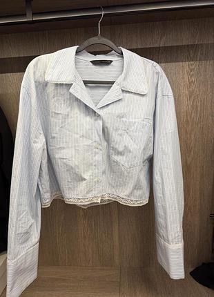 Сорочка вкорочена zara + бра