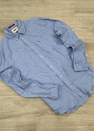 Сорочка tommy hilfiger m льон
