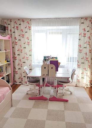 Детская мебель hello kitty для 2-х девочек, 2 кровати + шкафы + матрасы