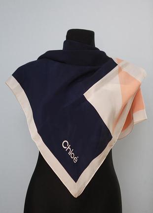 Вінтажна шовкова хустка chloe