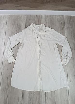 Сорочка жіноча біла h&amp;m, розмір xl, з довгим рукавом