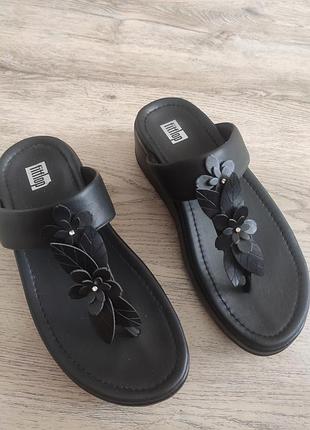 Кожаные вьетнамки fitflop, 37-38р.