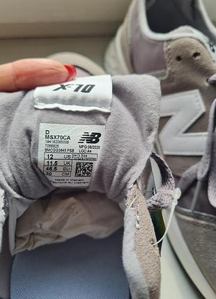 Стильні сірі кросівки new balance msx70ca 6