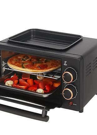 Многофункциональная мини-духовка hoffmans 12l 800w hm-748 • многофункциональная настольная мини-печь
