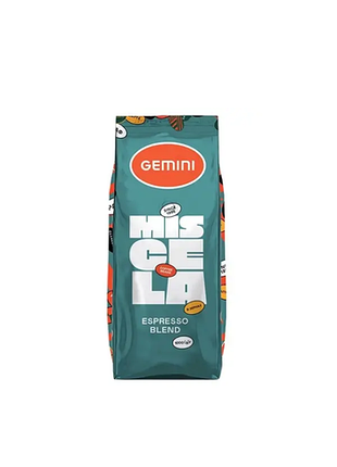 Кава в зернах gemini miscela espresso 1 кг