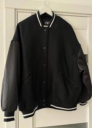 Продам стильний та теплий бомбер zara xl/ xxl