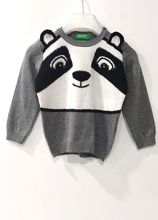 Светр із вовною панда benetton 12-18 міс, 82 см