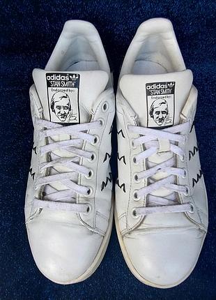 Кросівки оригінальні шкіряні adidas stan smith zig zag, розмір 40(25.5)см.