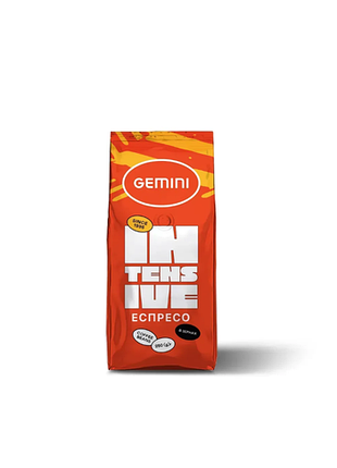 Кава в зернах gemini espresso intensive 250 г