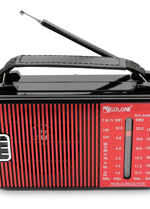 Портативний радіоприймач golon rx-a08 ac від мережі 220в ∙ радіоприймач golon rx-a08 на батарейках