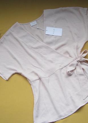 Пудровая стильная блузка, блейзер vila clothes, р.36, камбоджа
